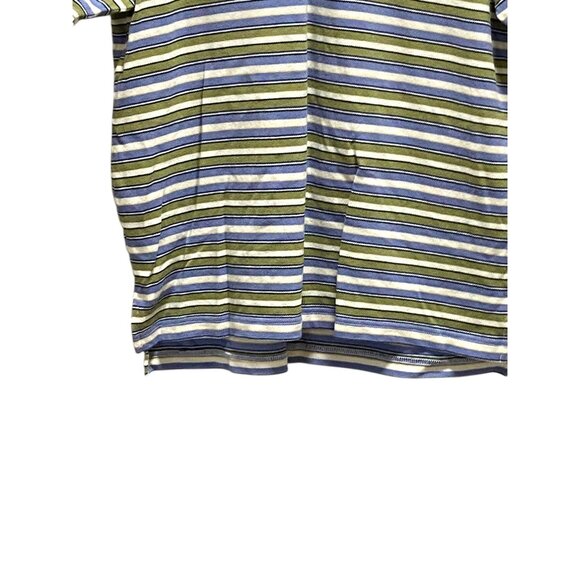 Izod Striped Polo Shirt Purple Size L Y2K - Picture 5 of 13